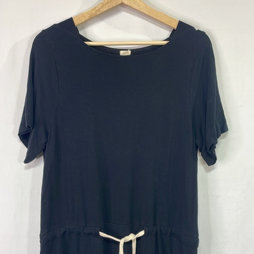 🪥 J.Crew, black, thin knit, short sleeve dress - Picture 2 of 5